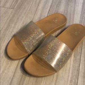 Glossy White Slides
